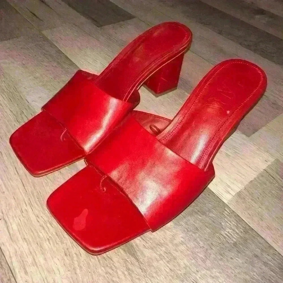 Zara Shoes - Zara red sandals size 41